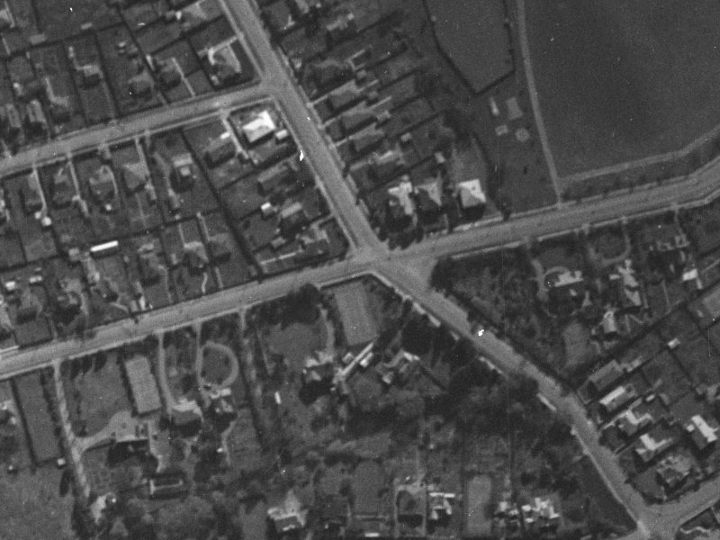 158 Glandovey Road from the air, 1940-1944
