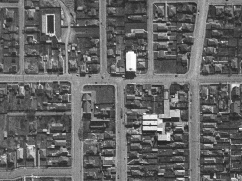 56 Edgeware Road from the air, 1940-1944