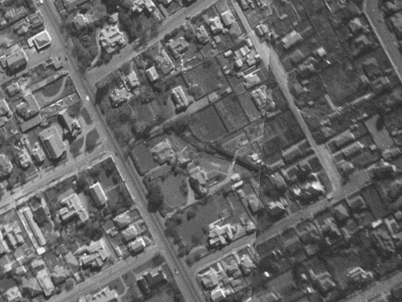 158 Papanui Road from the air, 1940-1944