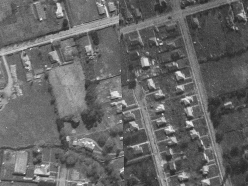 35 Thornycroft Street from the air, 1940-1944