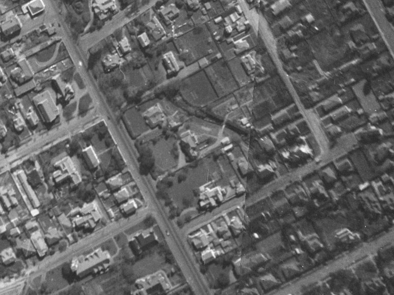 146 Papanui Road from the air, 1940-1944