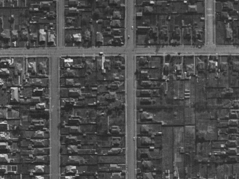 551B Madras Street from the air, 1940-1944