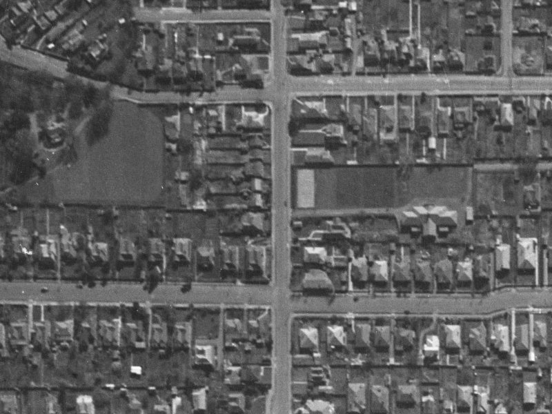 129A Springfield Road from the air, 1940-1944