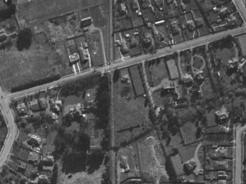 132 Glandovey Road from the air, 1940-1944