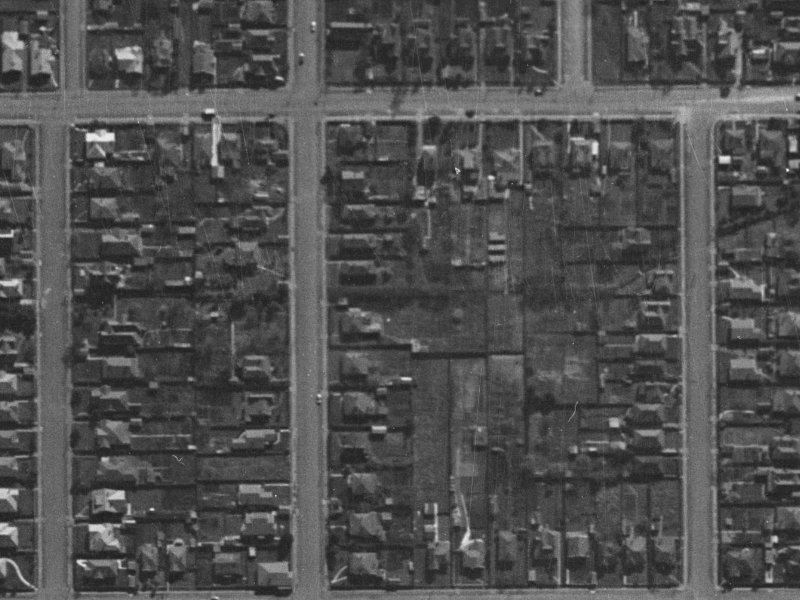 158B Edgeware Road from the air, 1940-1944