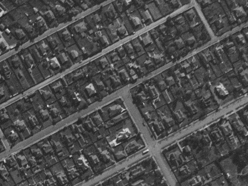 81B Office Road from the air, 1940-1944