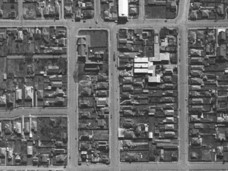 Columbo Street from the air, 1940-1944