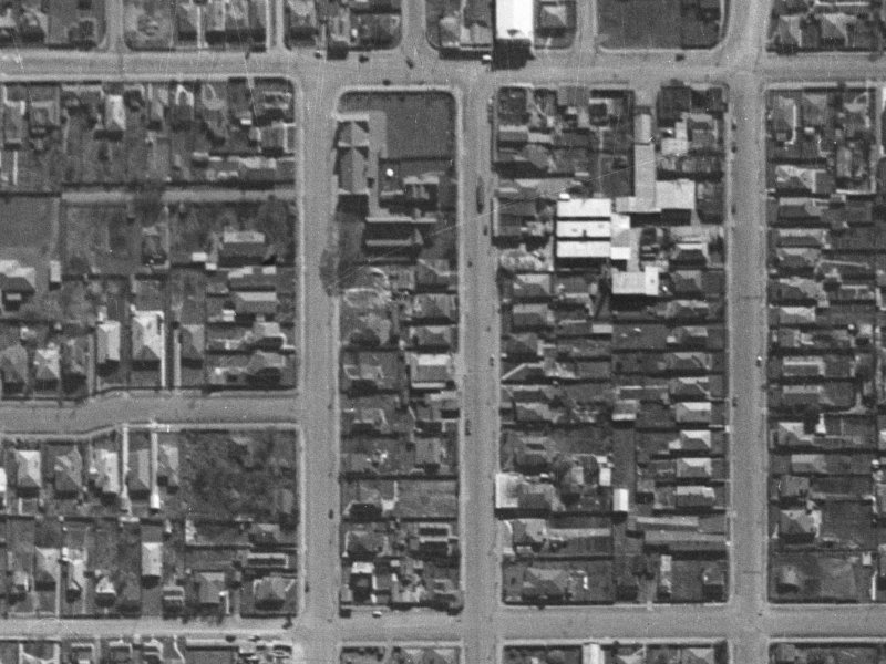 1051 Colombo Street from the air, 1940-1944