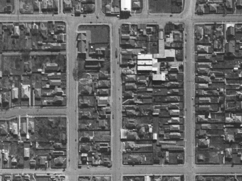1050 Colombo Street from the air, 1940-1944