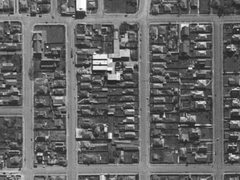 129 Sherborne Street from the air, 1940-1944