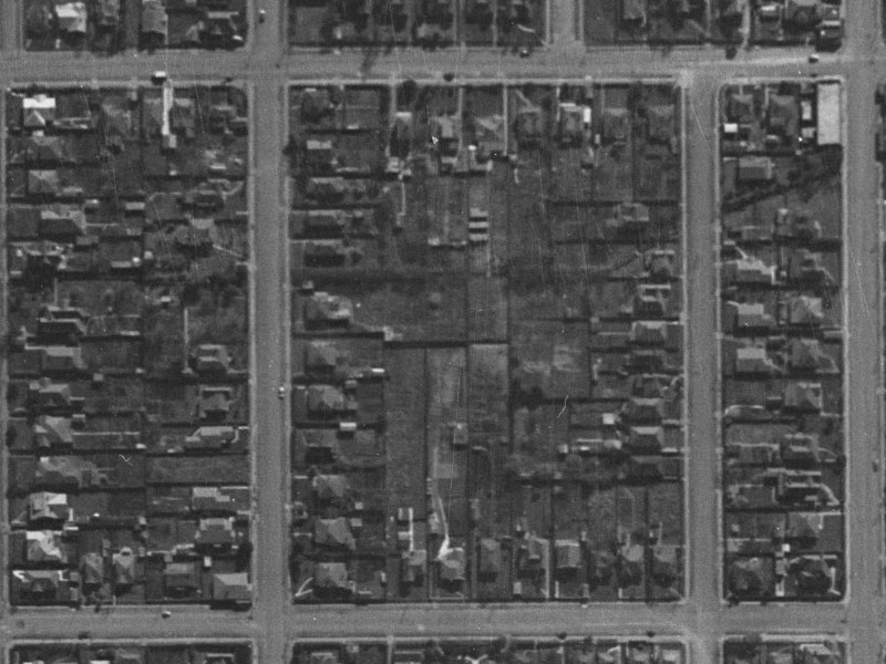 544B Madras Street from the air, 1940-1944