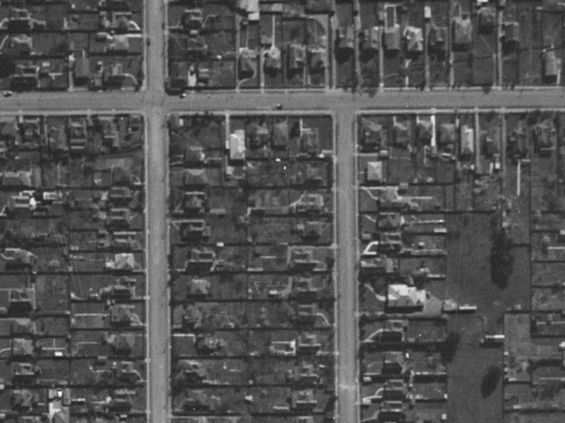 133 Champion Street from the air, 1940-1944