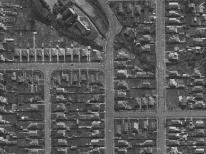 60 Dudley Street from the air, 1940-1944
