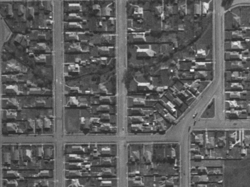 60a Chrystal Street from the air, 1940-1944