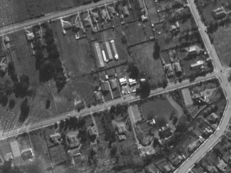 81 Glandovey Road from the air, 1940-1944