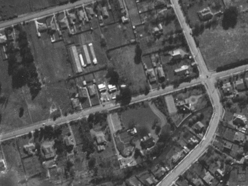 87 Glandovey Road from the air, 1940-1944