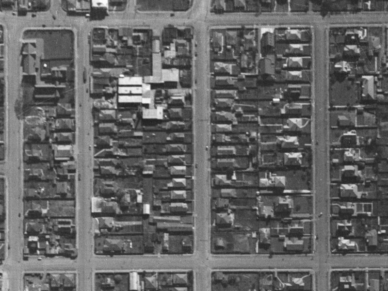 127 Sherborne Street from the air, 1940-1944