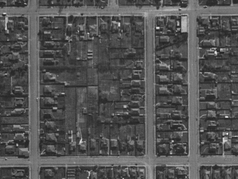 121C Packe Street from the air, 1940-1944