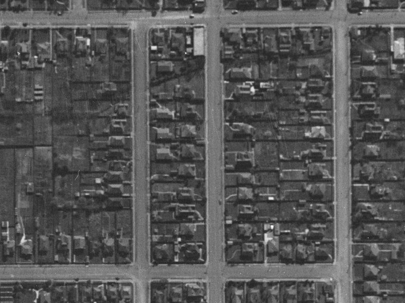 547 Barbadoes Street from the air, 1940-1944
