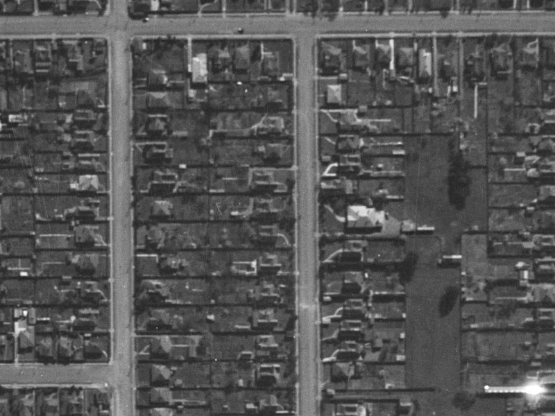 129 Champion Street from the air, 1940-1944