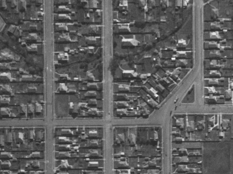 59 Petrie Street from the air, 1940-1944