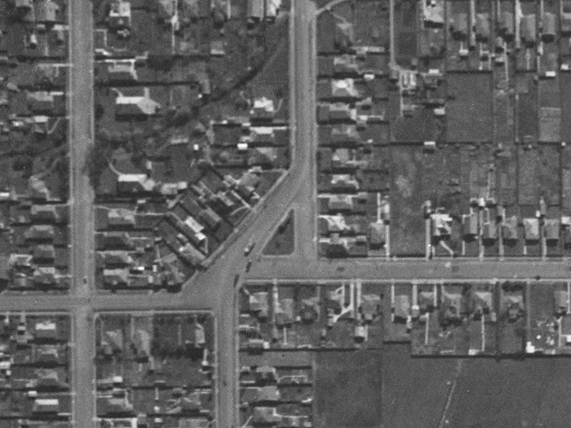 61 North Parade from the air, 1940-1944