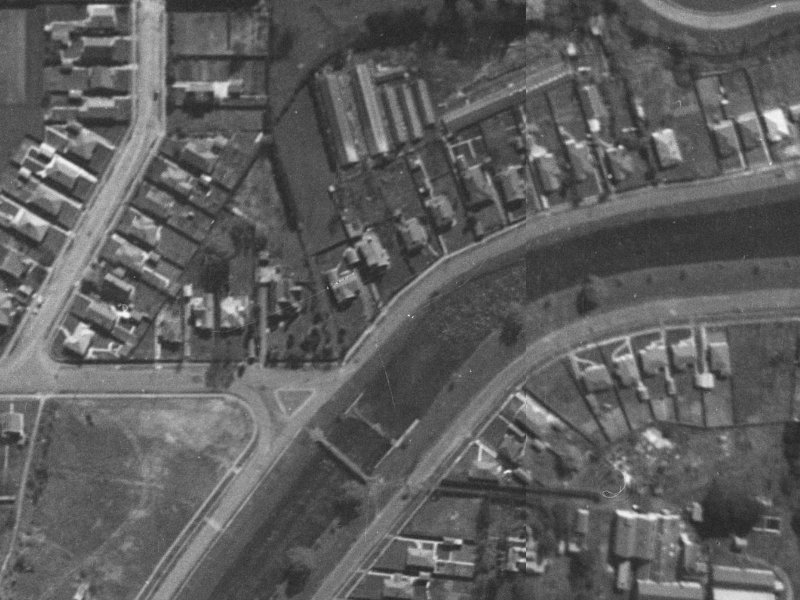 366 River Road from the air, 1940-1944
