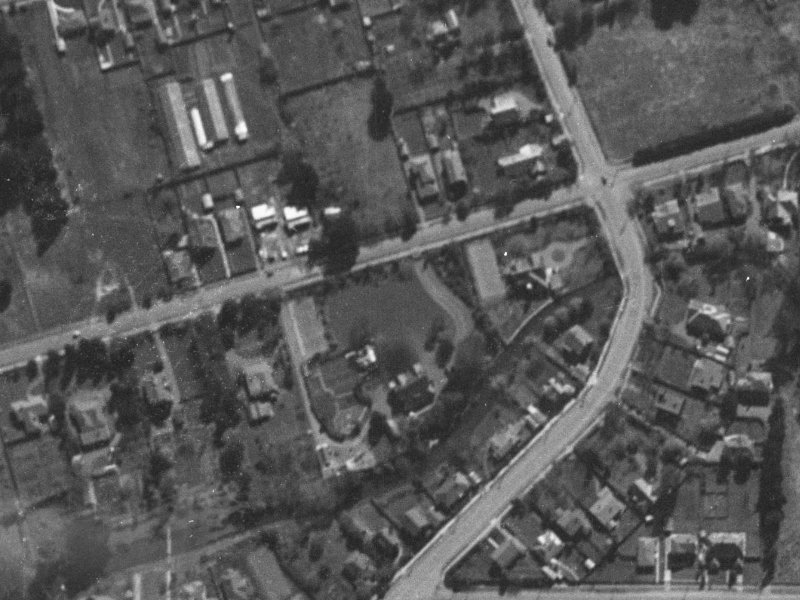 98 Glandovey Road from the air, 1940-1944