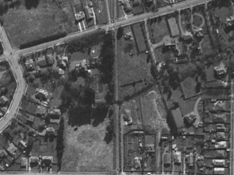 128 Glandovey Road from the air, 1940-1944