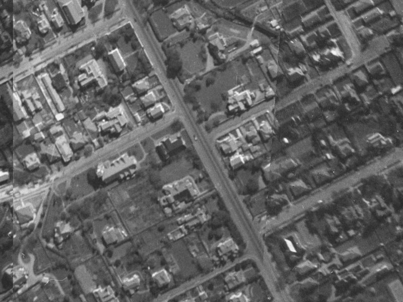 127 Papanui Road from the air, 1940-1944