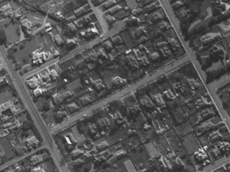 29 Webb Street from the air, 1940-1944