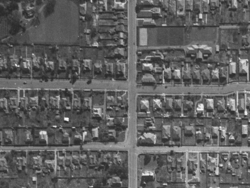 74 Ranfurly Street from the air, 1940-1944
