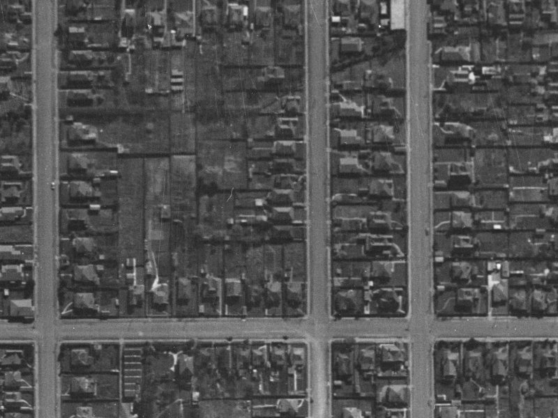117 Packe Street from the air, 1940-1944