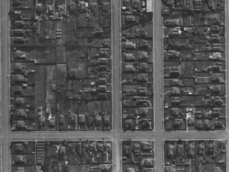 121 Packe Street from the air, 1940-1944