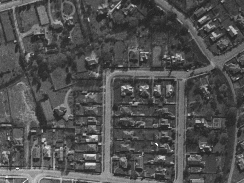 16 Poynder Avenue from the air, 1940-1944