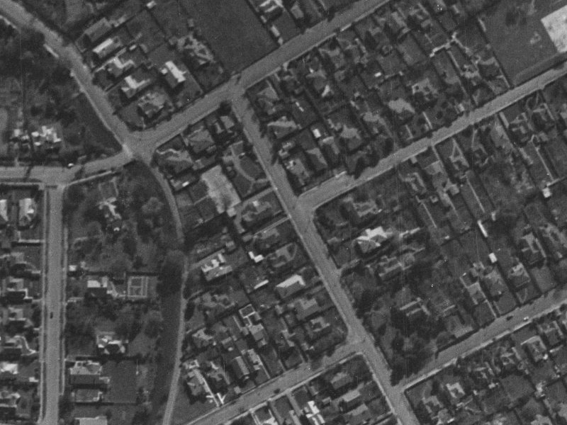 119 Rossall Street from the air, 1940-1944
