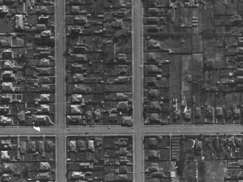 523 Madras Street from the air, 1940-1944