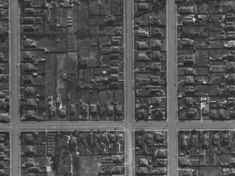 115 Packe Street from the air, 1940-1944
