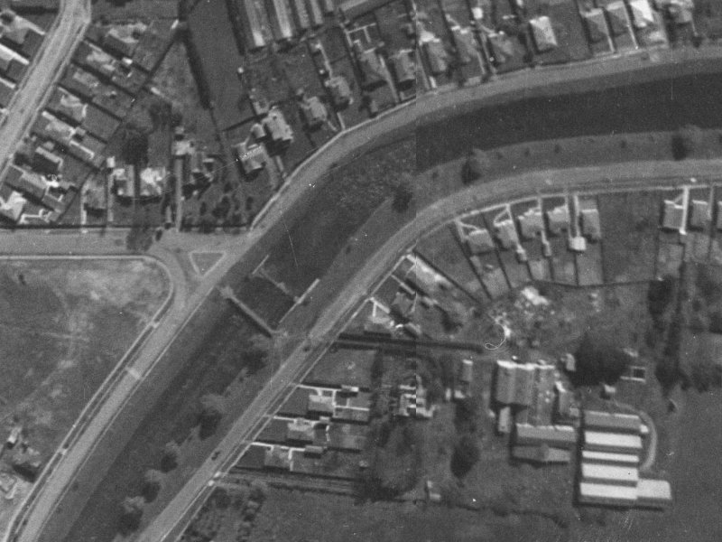 402 Avonside Drive from the air, 1940-1944