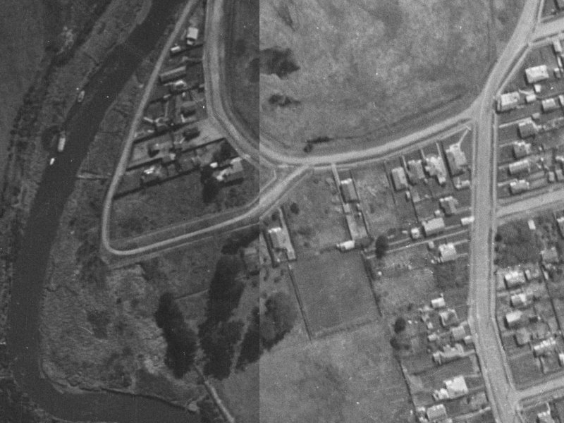 3 Evans Avenue from the air, 1940-1944