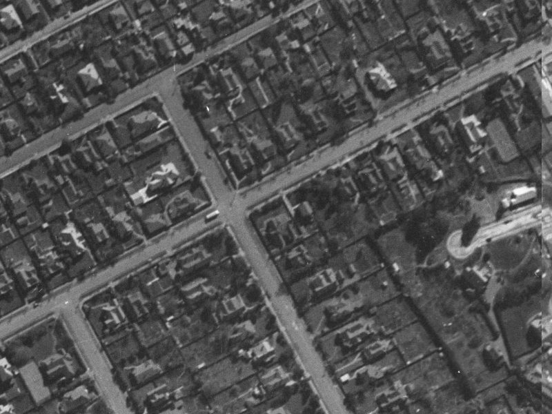 80 Rugby Street from the air, 1940-1944