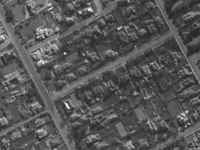 16 Webb Street from the air, 1940-1944