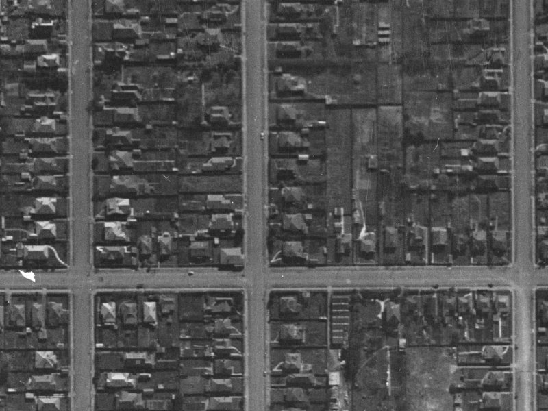 530 Madras Street from the air, 1940-1944