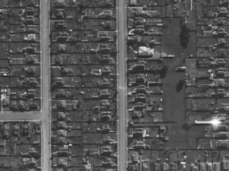 115 Champion Street from the air, 1940-1944