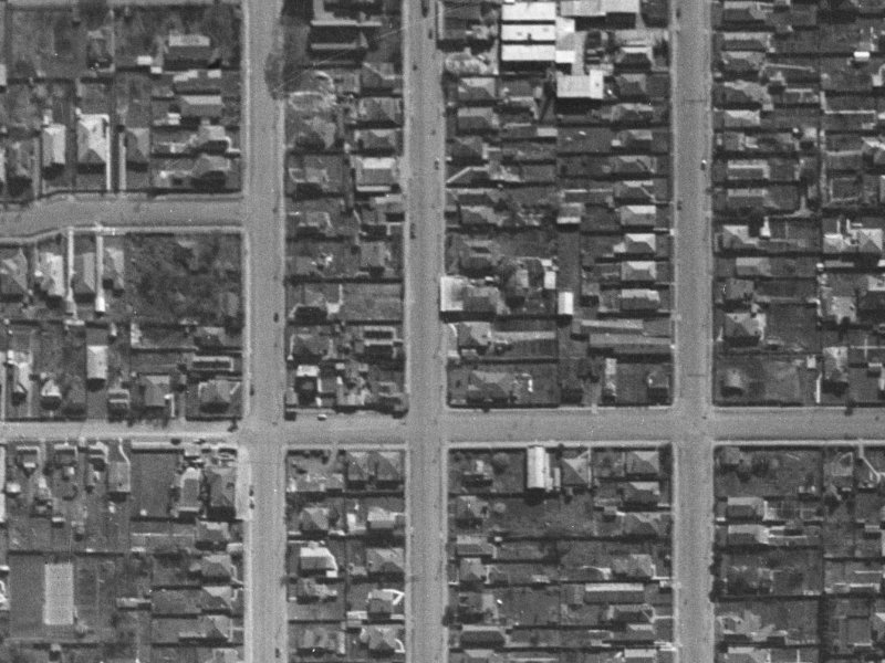 1034 Colombo Street from the air, 1940-1944