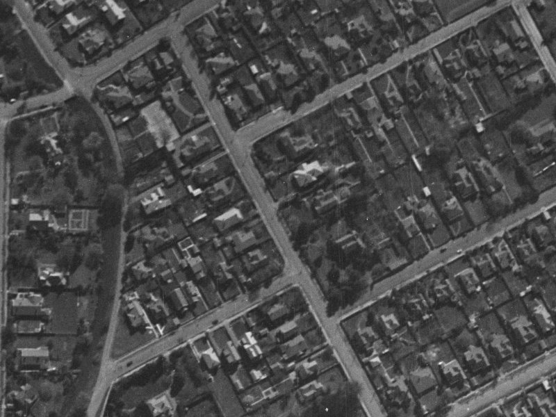 166D Rossall Street from the air, 1940-1944