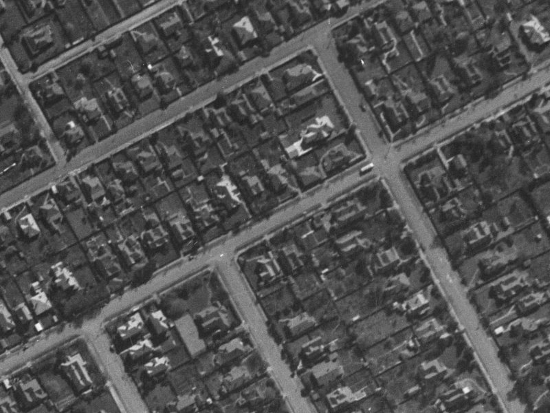 65A Rugby Street from the air, 1940-1944