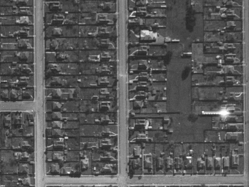 112 Champion Street from the air, 1940-1944