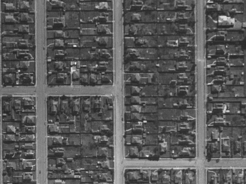106 Geraldine Street from the air, 1940-1944
