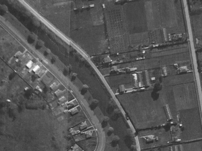 55A Dallington Terrace from the air, 1940-1944